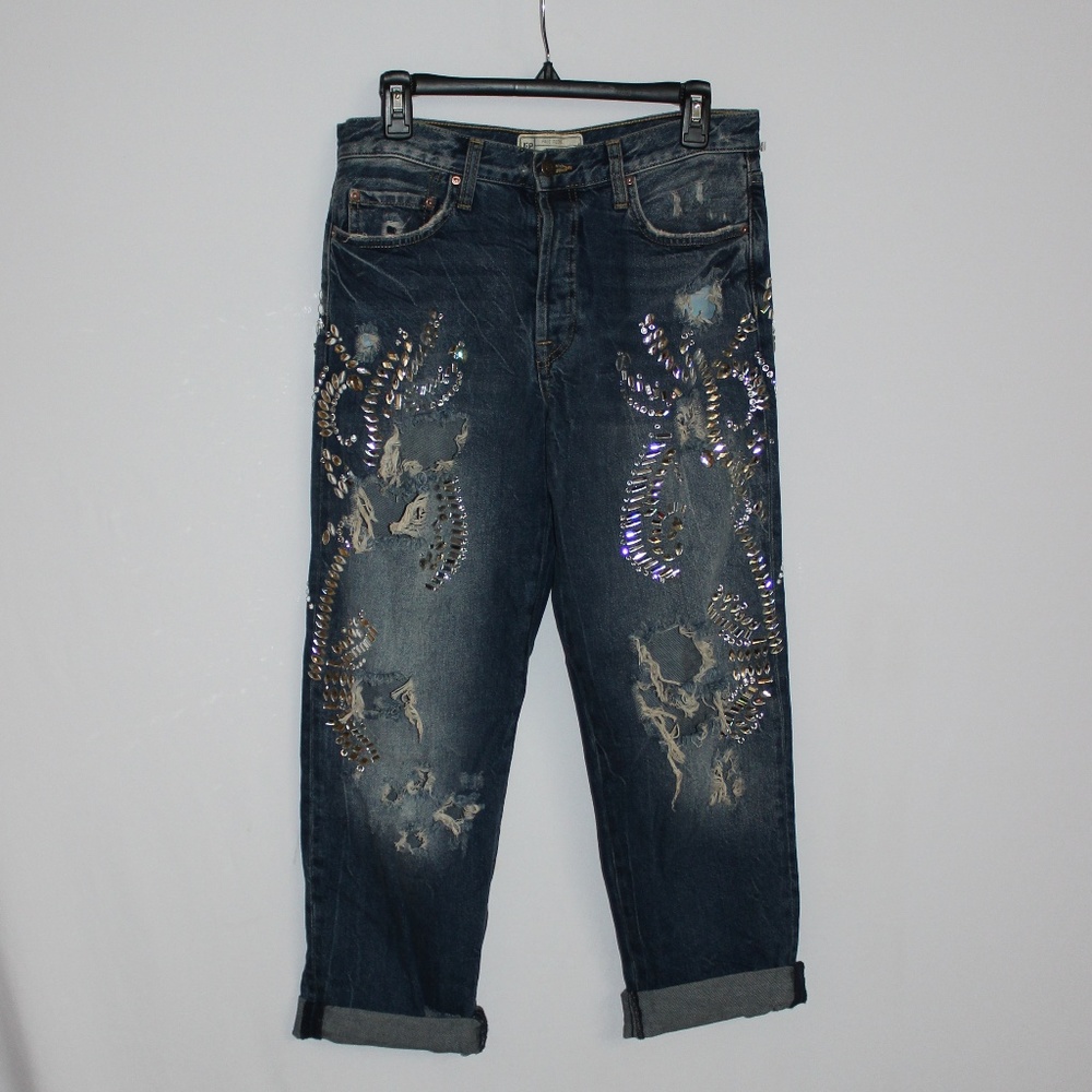free people sequin jeans